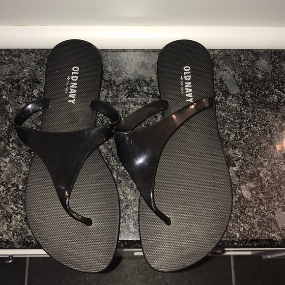 navy dressy flip flops